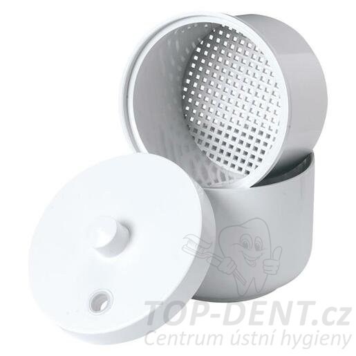PURE čistiaci box na vŕtačky so sitkom a vekom (biely), 1ks