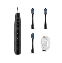 Oclean Flow S Black sonický zubní kartáček černý + 3x hlavice