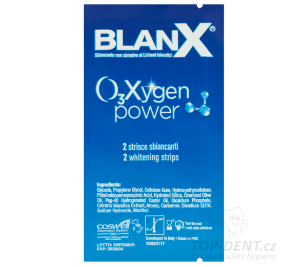 BlanX Oxygen Power bělící pásky s aktivním kyslíkem, 10ks