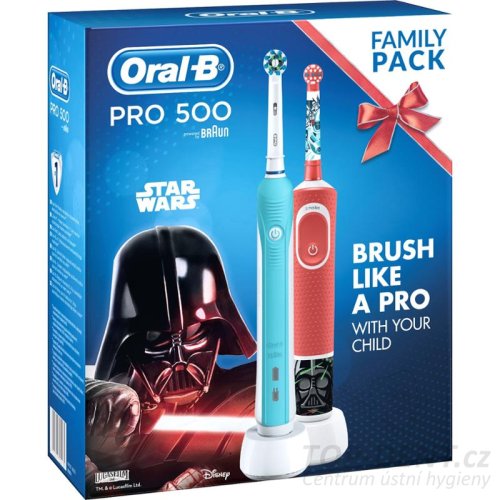 Oral-B PRO 500 Cross Action + Vitality 100 Star Wars elektrický zubní kartáček