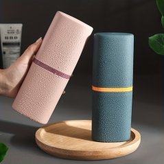 Cestovné puzdro na zubnú kefku a pastu (tmavo zelené), 1 ks