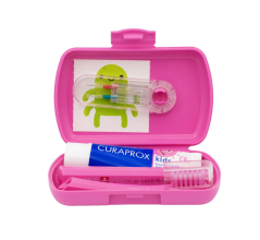 Curaprox Travel Set KIDS ružový
