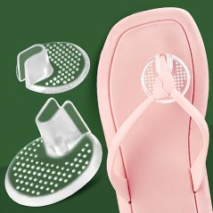 Gelový chránič mezi prsty do žabek - transparent, 2 ks