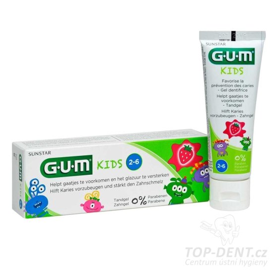 GUM Kids zubní pasta pro předškoláky (2-6 let), 50ml