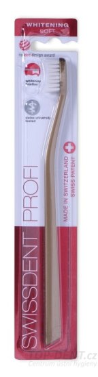Swissdent Profi Whitening zubní kartáček zlatý (SOFT)