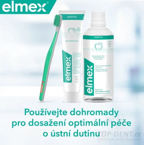 Elmex Sensitive Super SET zubní pasta, 75ml + zubní kartáček