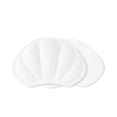 Výstelky do bot za patu (bílé), 2 ks