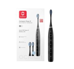 Oclean Flow S Black sonický zubní kartáček černý + 3x hlavice