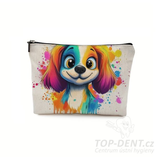 Toaletní taštička s motivem pejska, 1 ks