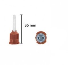 Dentaline míchací kanyly se spirálou 1:1 (hnědé), 50ks