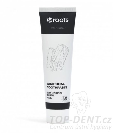Roots Charcoal zubní pasta s aktivním uhlím, 100ml