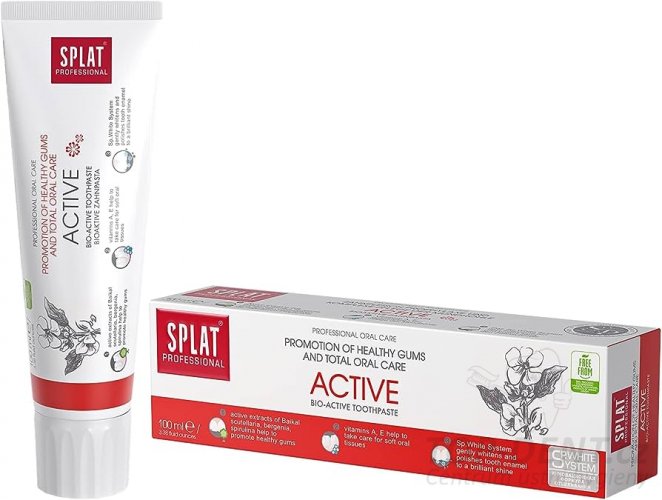 SPLAT Professional Active bioaktivní zubní pasta s Vitaminy A+E, 100ml