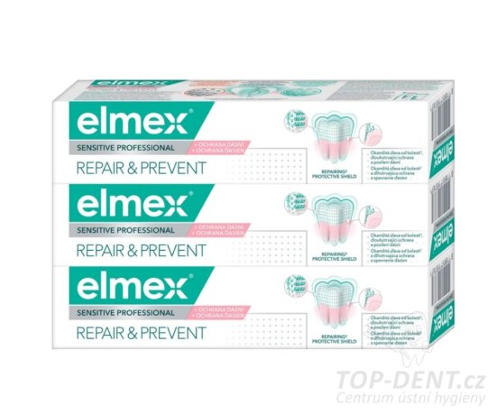 Elmex Repair & Prevent Professional zubní pasta TRIO, 3x75ml
