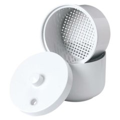 PURE čistiaci box na vŕtačky so sitkom a vekom (biely), 1ks