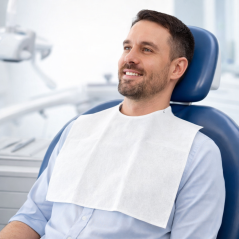 Thienel ochranný přehoz na pacienta 60x54cm (bílá), 80ks