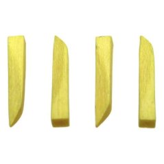 PURE dřevěné klínky 16 x 1,5 x 1,5mm (žluté), 100ks