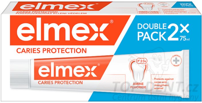 Elmex Caries Protection Double Pack s aminfluoridem, 2x75 ml