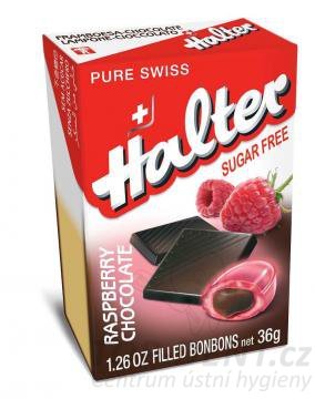 Halter Raspberry Chocolate bonbóny bez cukru, 36g