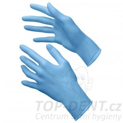 MERCATOR Medical Nitrylex Classic vyšetřovací nitrilové rukavice XS (5-6) modré, 100ks