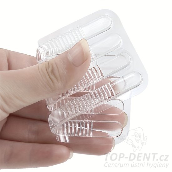 Samolepicí gelové pásky do bot, transparent (4 ks)
