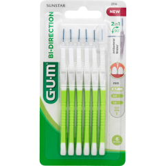 GUM Bi-direction mezizubní kartáčky ISO 1 (0,7mm), 6ks