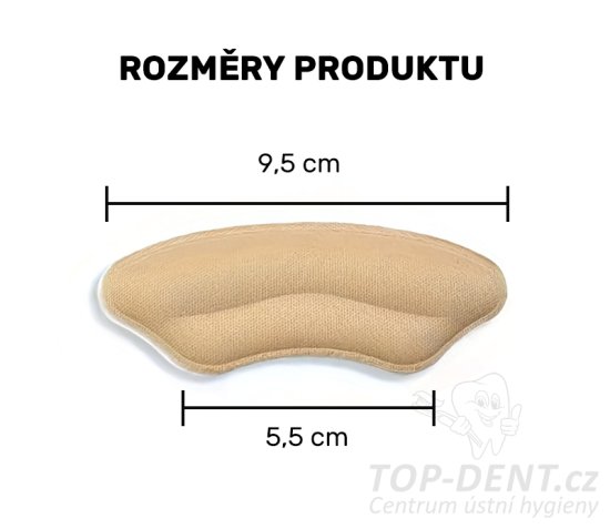 Patní měkká výstelka do bot, 2 ks (béžová)
