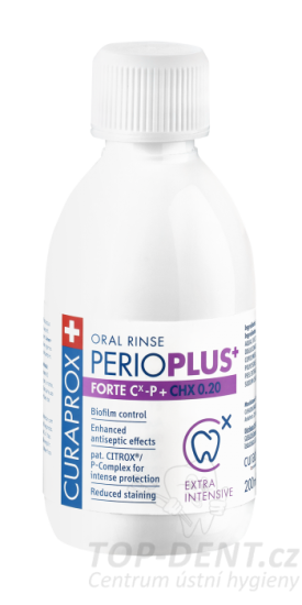 Curaprox Perio Plus+ Forte ústní voda (0,20% CHX), 200ml