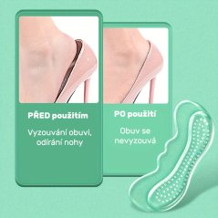 Gélová výstelka do topánok - transparent, 2 ks