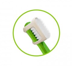 Herbadent ORIGINAL FLOSS zubní kartáček kónickými vlákny - tmavě zelený (sáček), 1 ks