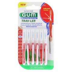 GUM Trav-ler mezizubní kartáčky 0,8 mm (červené), 6ks