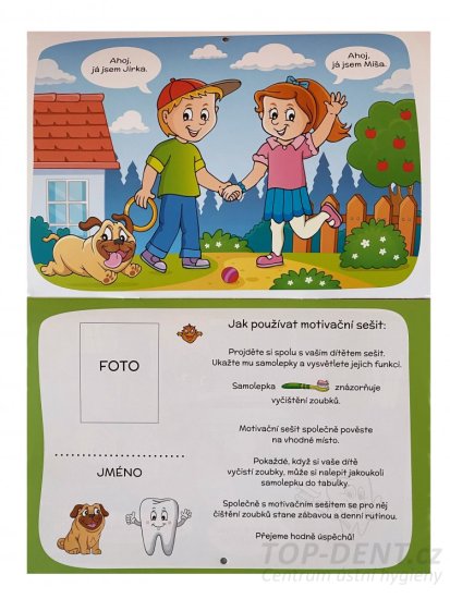 Motivační kalendář se samolepkami - Už si čistíme zoubky