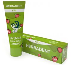 Herbadent KIDS bylinná zubná pasta JABLKO s fluoridmi, 75 g