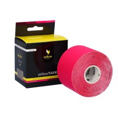 yellowTAPE Kineziologický tejp, 5cm x 5m (ružový)