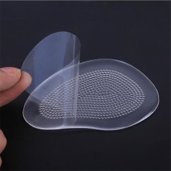 Protiskluzové silikonové výstelky do bot, přední - transparent, 2 ks