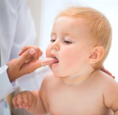 WellsaKids prsťáček dětský zubní kartáček (fialový), 1ks