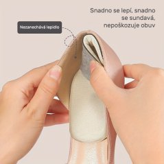 Pätné mäkké vložky do topánok - čierne, 2 ks