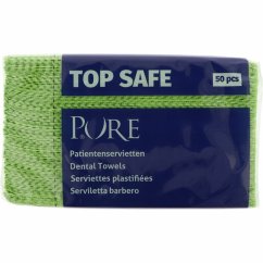 PURE dentální podbradníky / bryndáky (světle zelené), 500ks