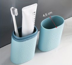 Cestovní pouzdro na zubní kartáček a pastu (světle modré), 1 ks