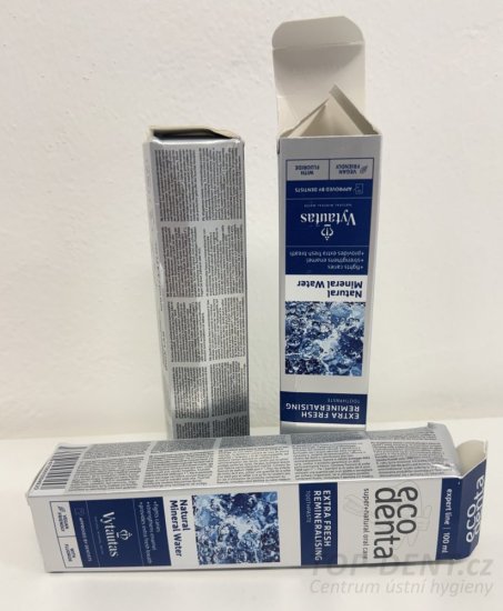 ECODENTA Extra Fresh Remineralising zubní pasta s minerální vodou, 100ml