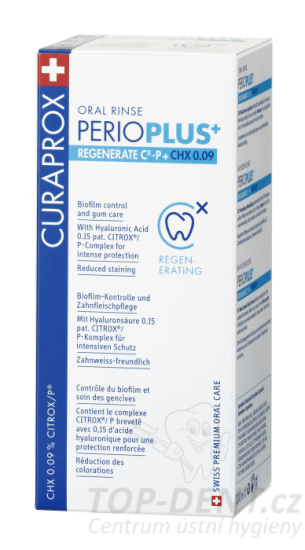 Curaprox Perio Plus+ Regenerate ústní voda (0,09% CHX), 200ml