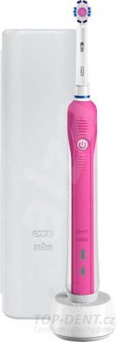 Oral-B PRO 750 Pink edition elektrický kartáček + pouzdro