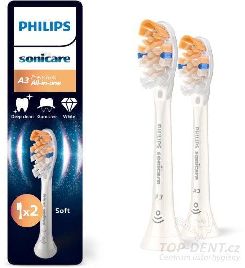 Philips Sonicare A3 Premium All-in-One HX9092/87 White, 2ks