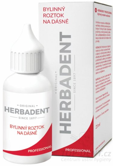 HERBADENT PROFESSIONAL bylinný roztok na dásně, 25ml