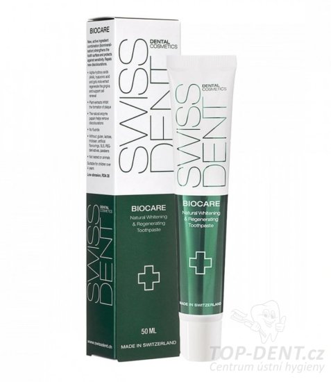 SwissDent BIOCARE bělící zubní pasta, 50ml