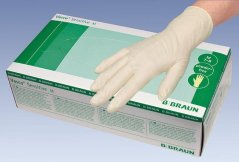 Braun Vasco Sensitive latexové nepudrované rukavice M (7-8), 100ks