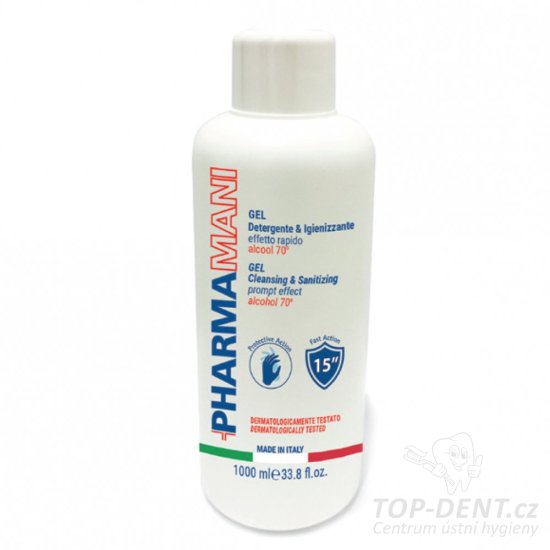 Pharmamani sanitační gel lahvev s uzávěrem, 1000ml