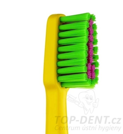 TePe Compact Colour X-SOFT zubní kartáček, žlutý (blistr)