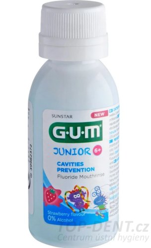 GUM Junior Monster cestovní ústní voda, 30ml