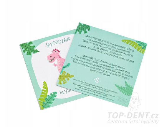 SEYSSO KIDS Dinosaur Coral sonický zubní kartáček od 3 let (růžový)