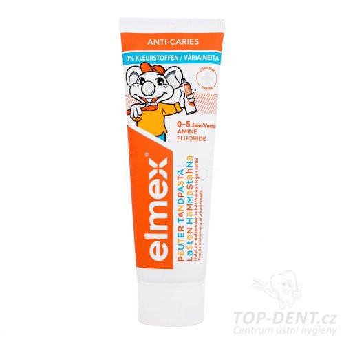 Elmex dětská zubní pasta do 5let (bez krabičky), 75ml